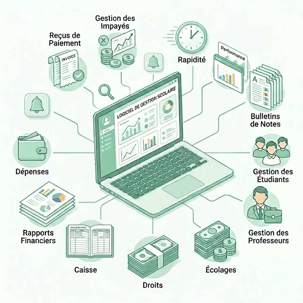 Aperçu d'une organisation administrative scolaire